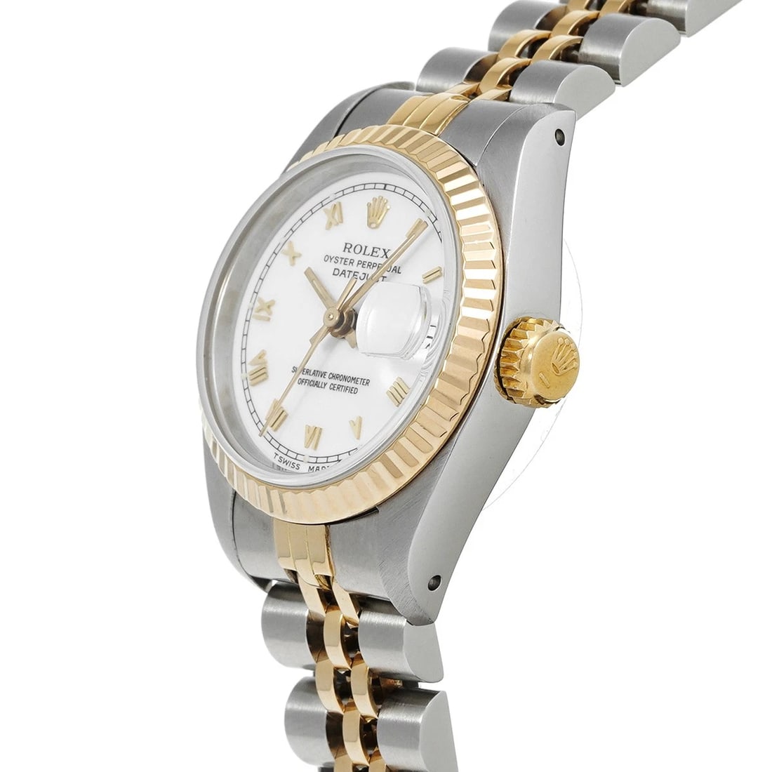 ROLEX DATEJUST WHITE WATCH - 2