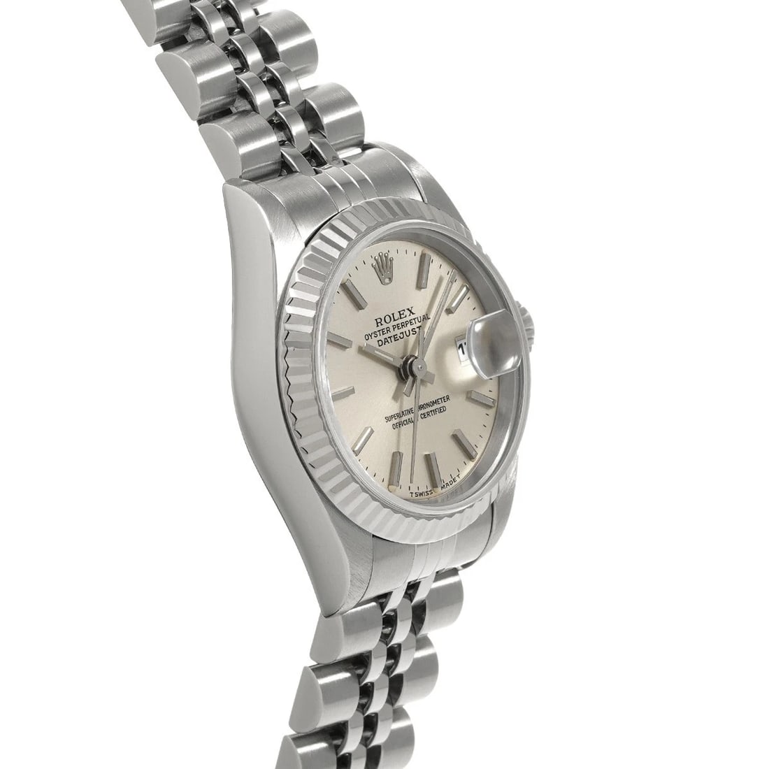ROLEX DATEJUST SILVER WATCH - 3