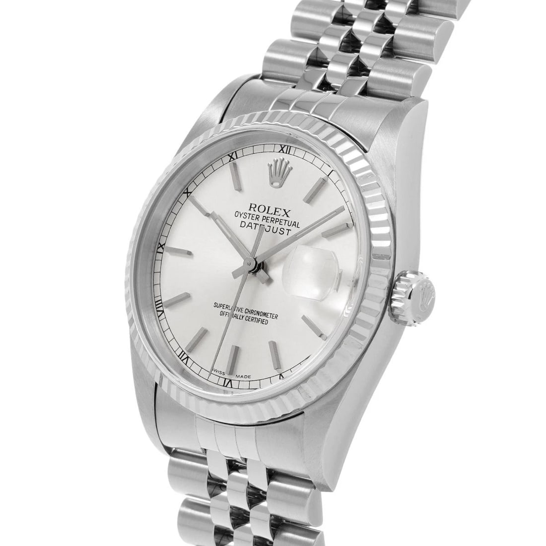 ROLEX DATEJUST SILVER WATCH - 2