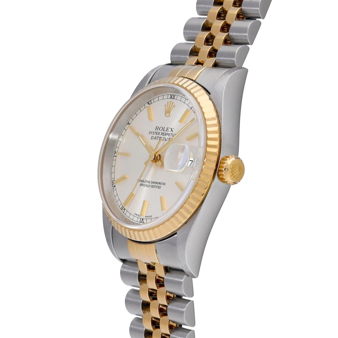 ROLEX DATEJUST SILVER WATCH - 2