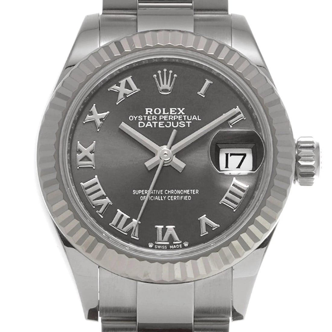ROLEX DATEJUST GRAY WATCH - 4