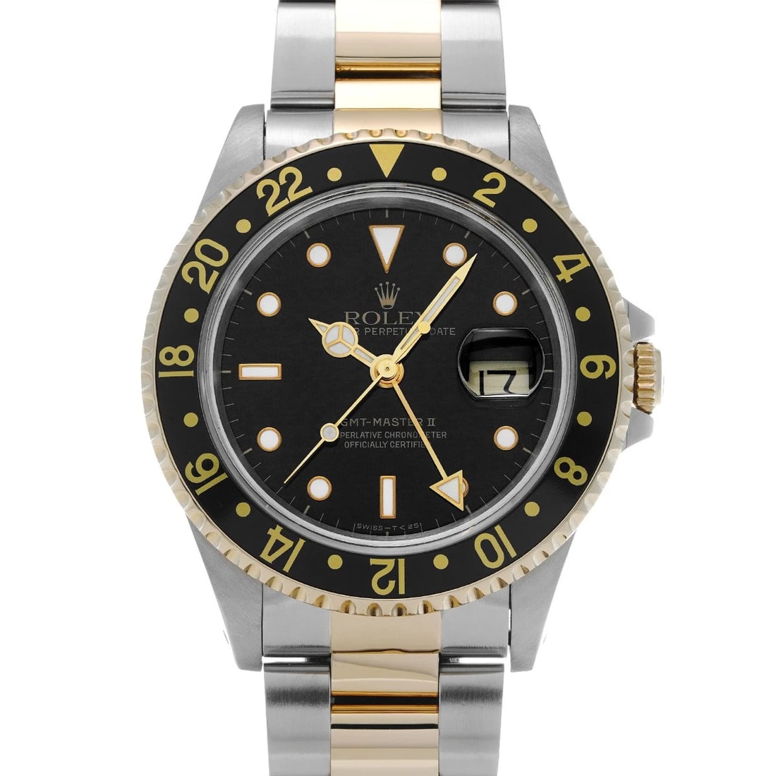 ROLEX MASTER BLACK WATCH: ROLEX Master black Watch Brand: ROLEX Type: Wristwatch Material: Band Material Stainless steel/Yellow Gold, Case Material Stainless steel Color: Dial Color black Size: ??Case? H/about 40mm