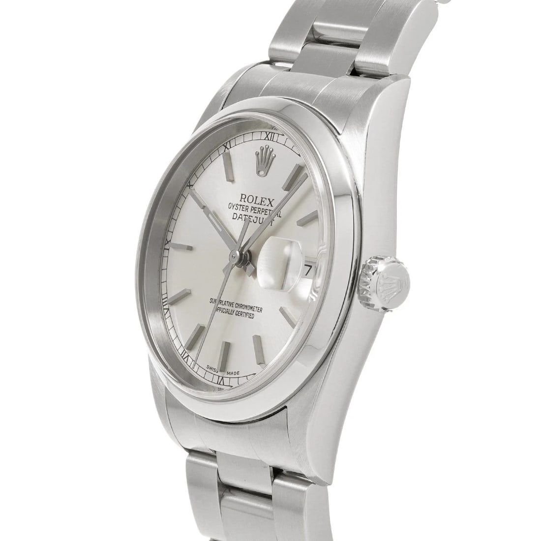 ROLEX DATEJUST SILVER WATCH - 2