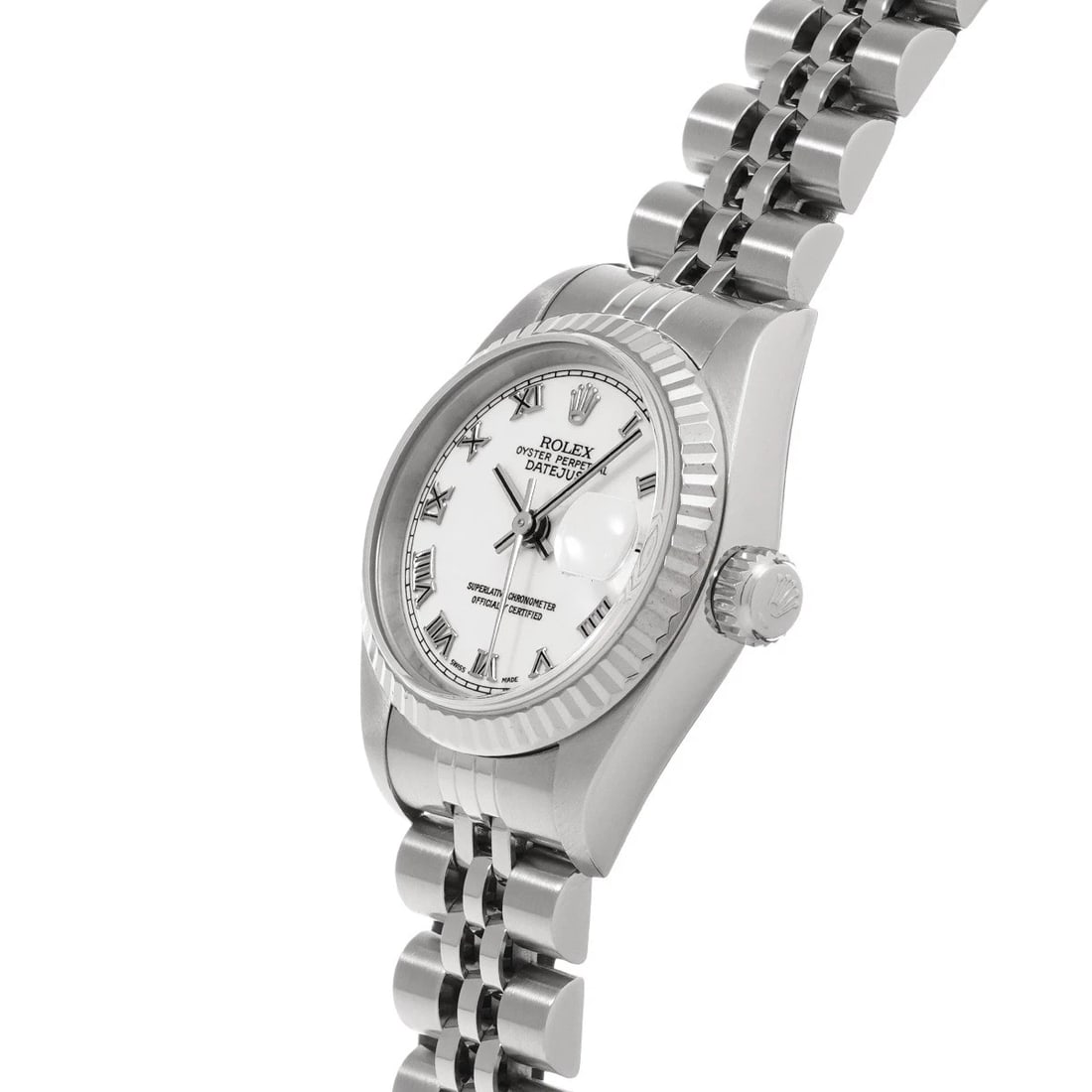 ROLEX DATEJUST WHITE WATCH - 2