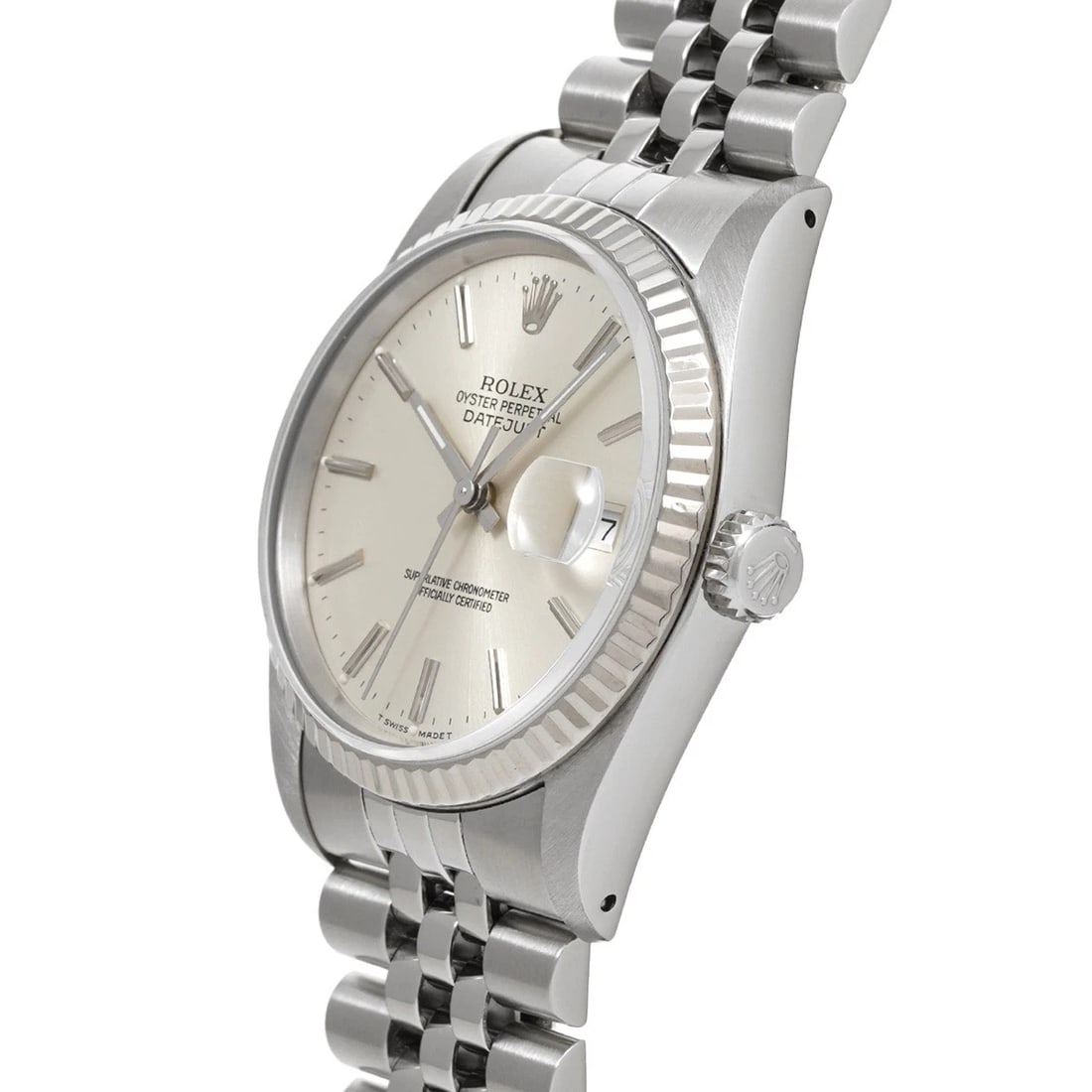 ROLEX DATEJUST SILVER WATCH - 2