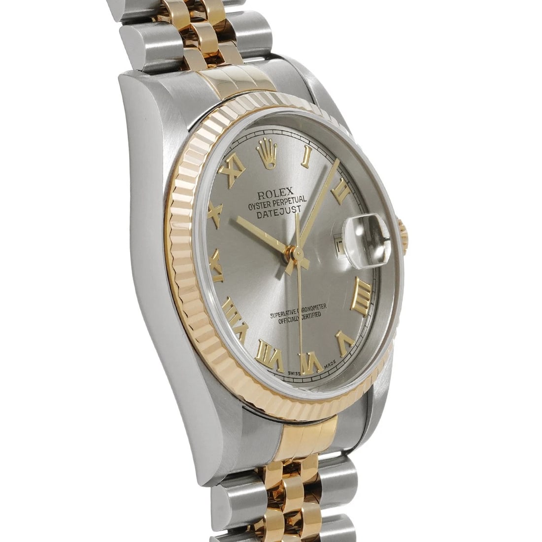 ROLEX DATEJUST GRAY WATCH - 3