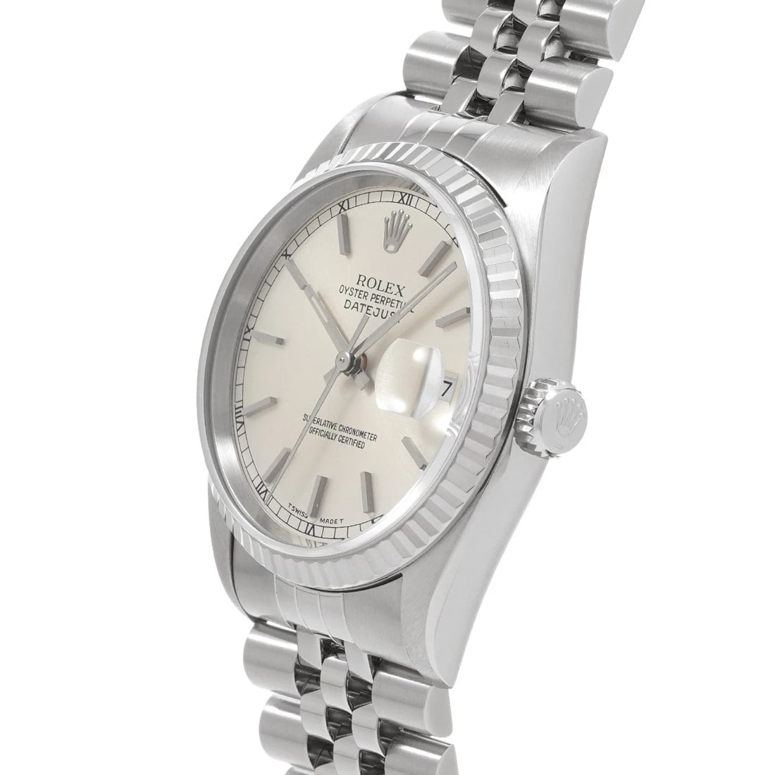 ROLEX DATEJUST SILVER WATCH - 2