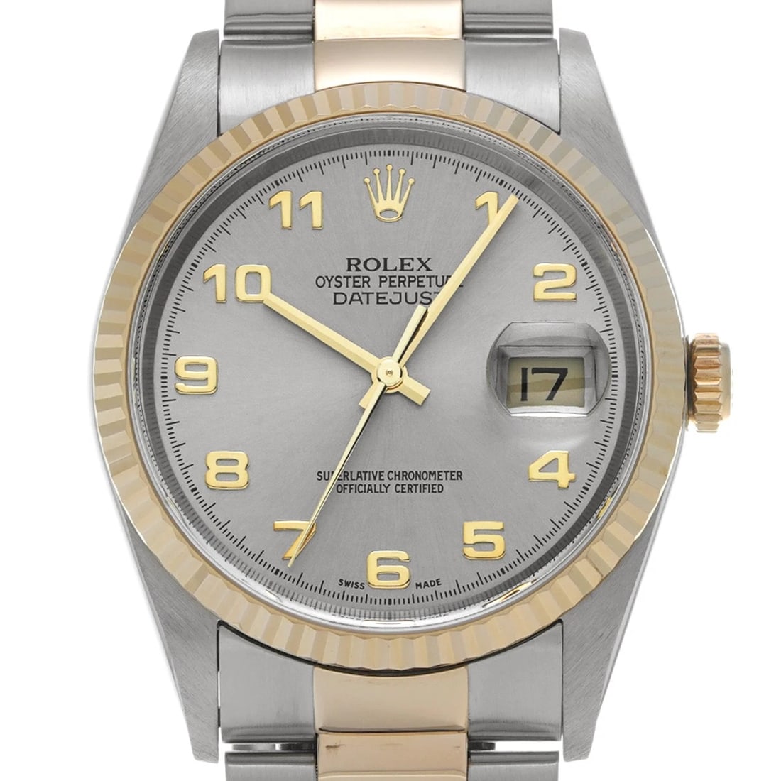ROLEX DATEJUST GRAY WATCH - 4