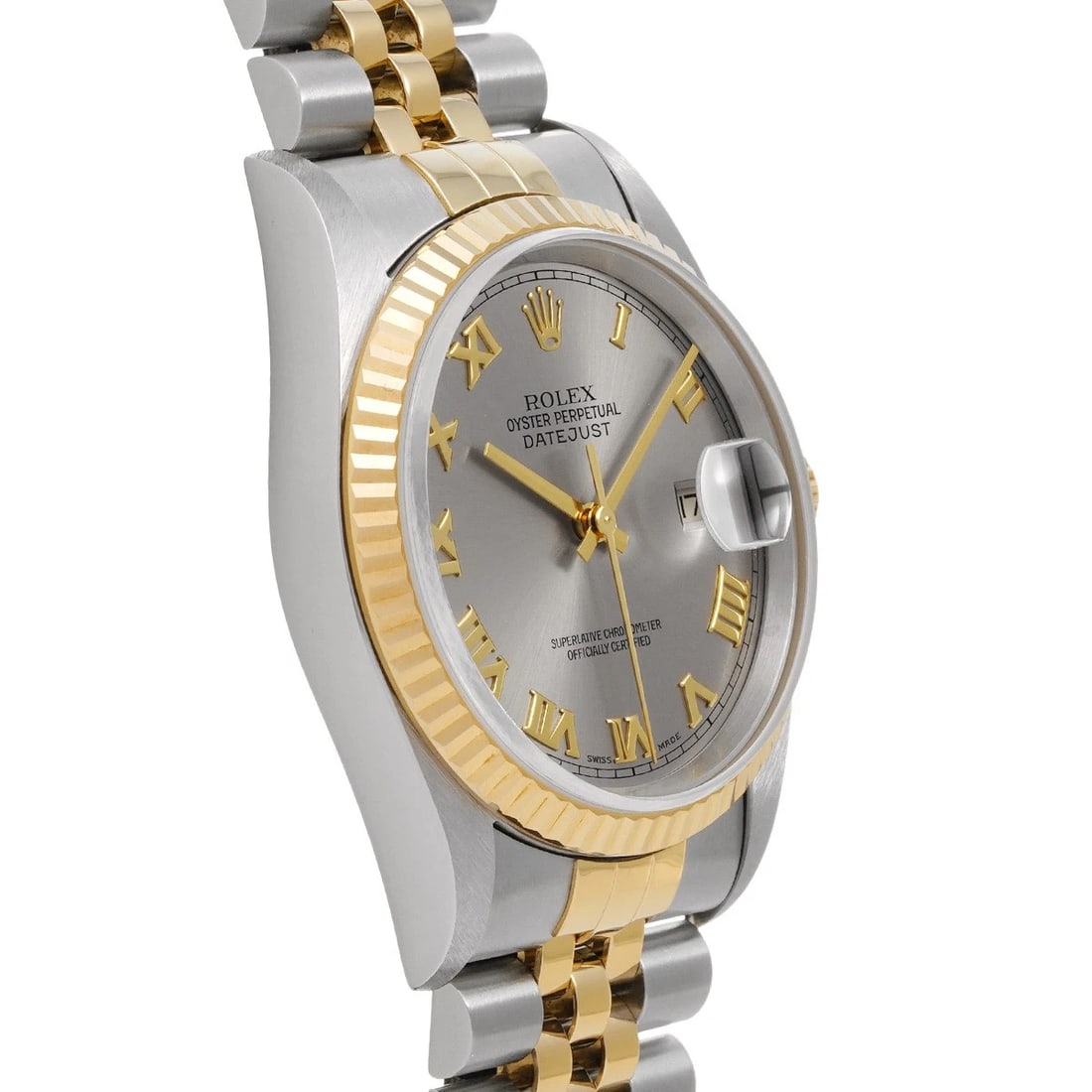 ROLEX DATEJUST GRAY WATCH - 3