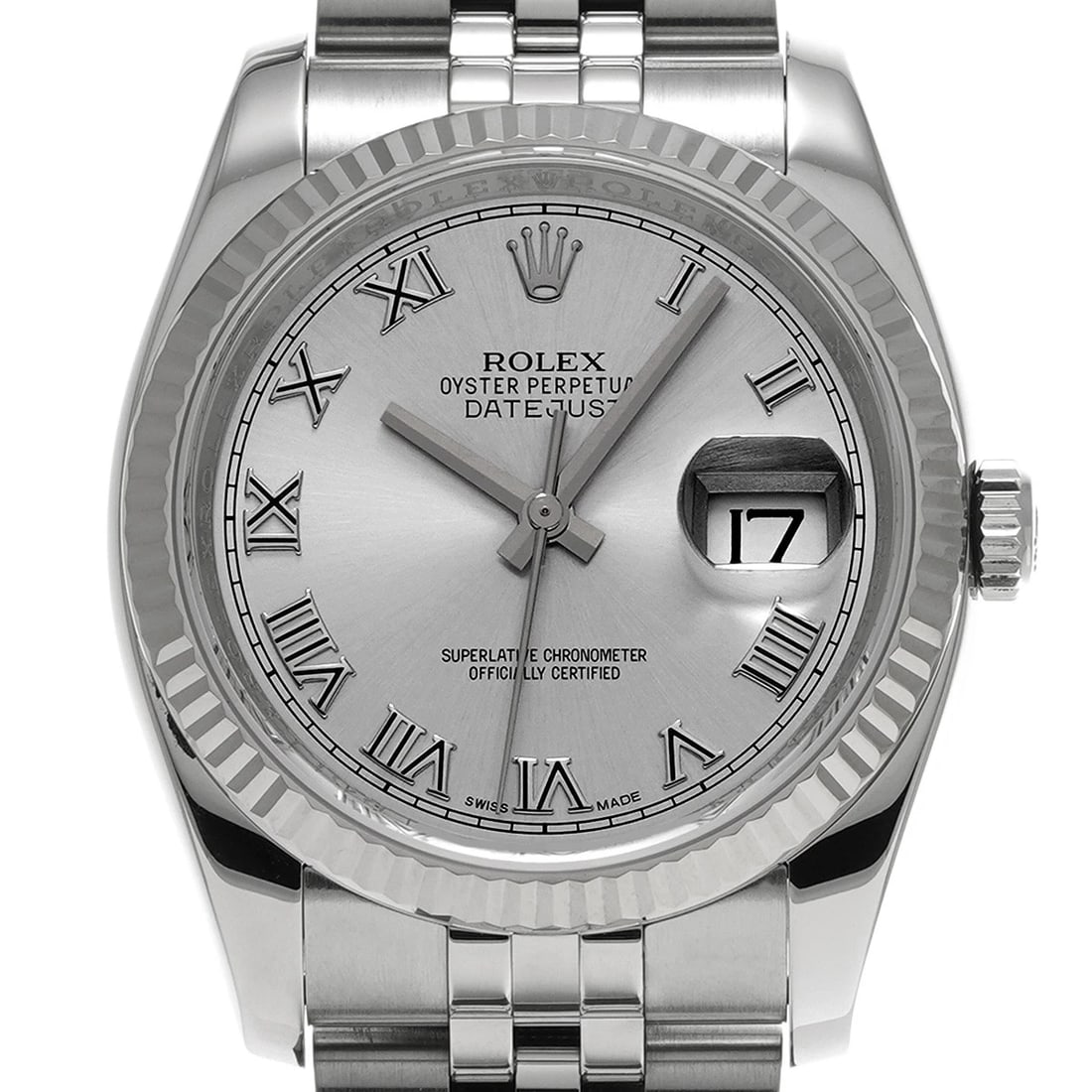 ROLEX DATEJUST GRAY WATCH - 4
