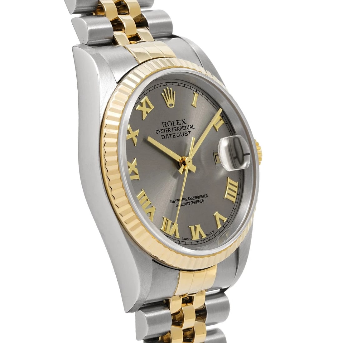 ROLEX DATEJUST GRAY WATCH - 3