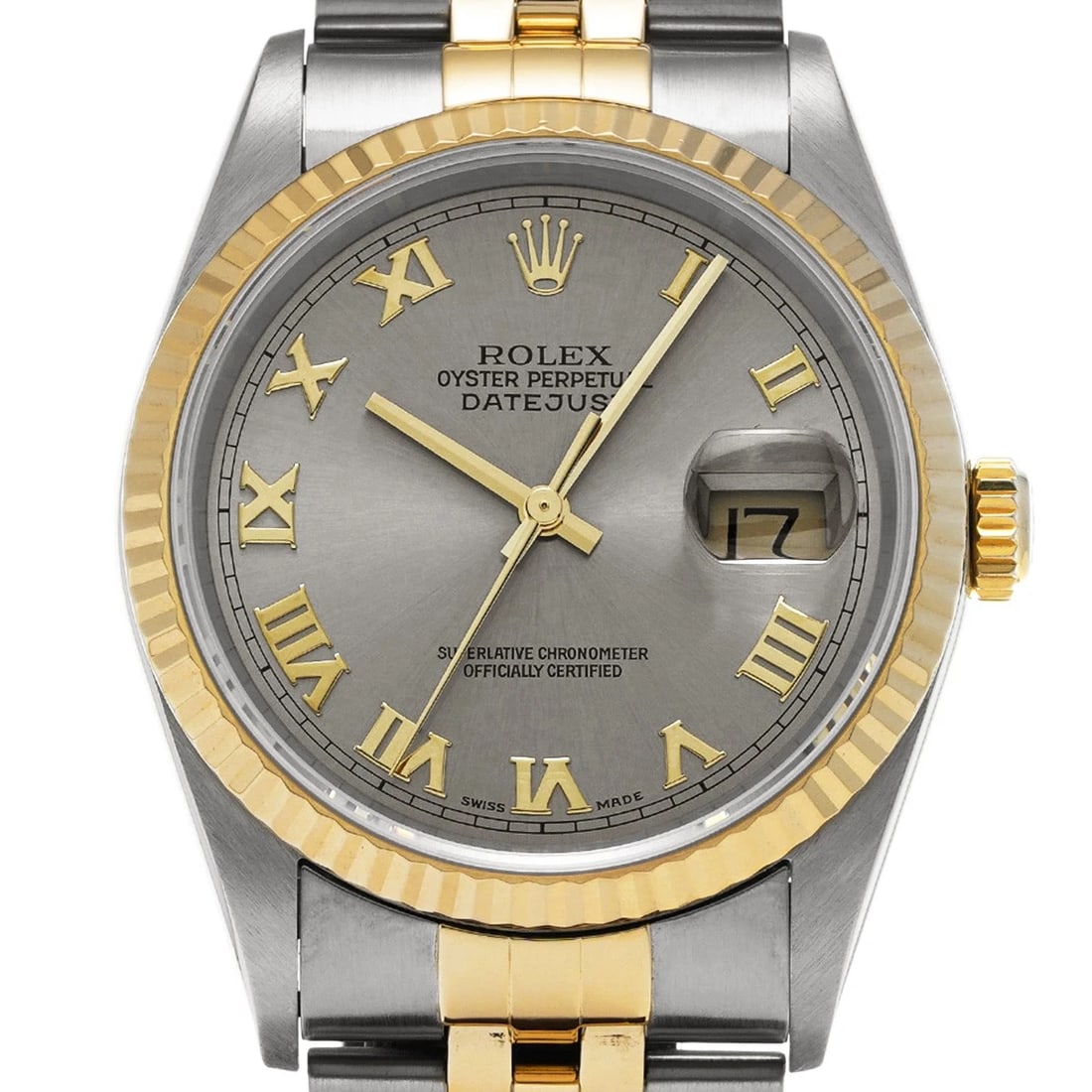 ROLEX DATEJUST GRAY WATCH - 4