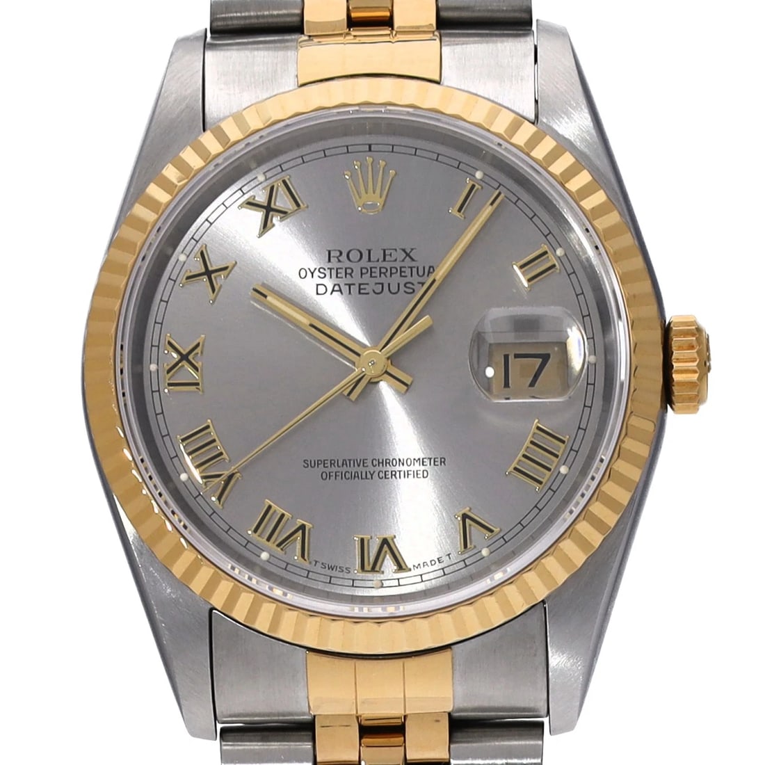 ROLEX DATEJUST GRAY WATCH - 4