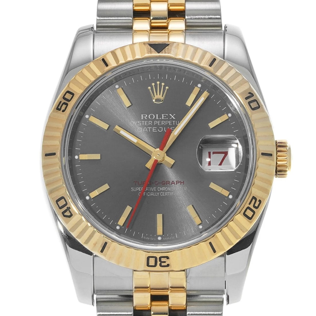ROLEX DATEJUST GRAY WATCH - 4