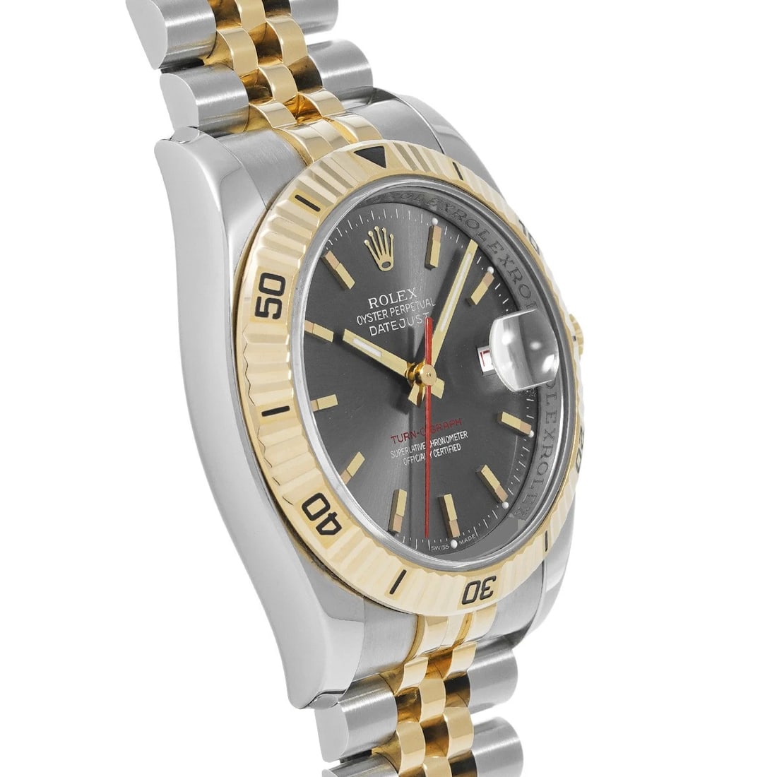 ROLEX DATEJUST GRAY WATCH - 3