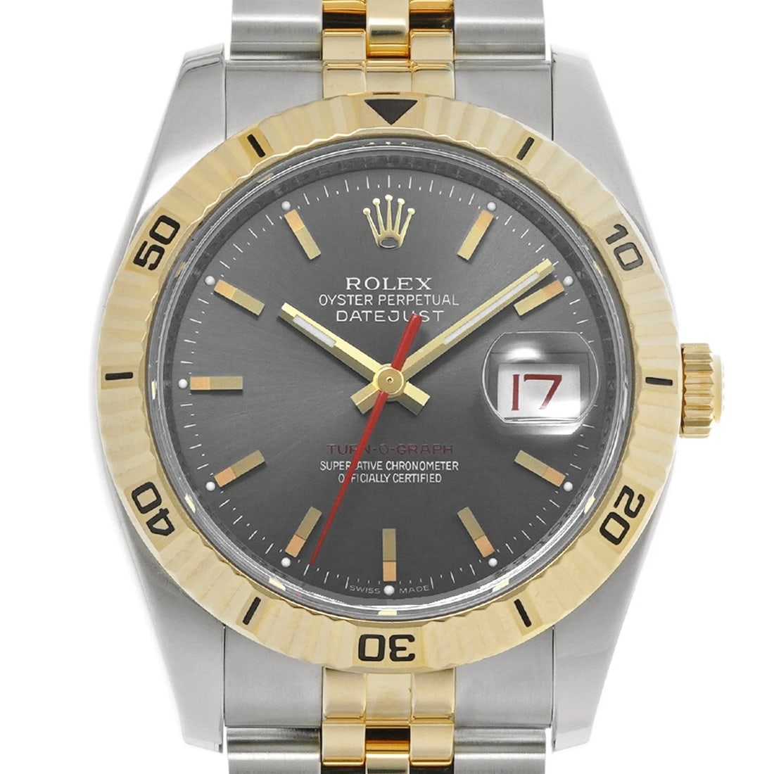 ROLEX DATEJUST GRAY WATCH - 4