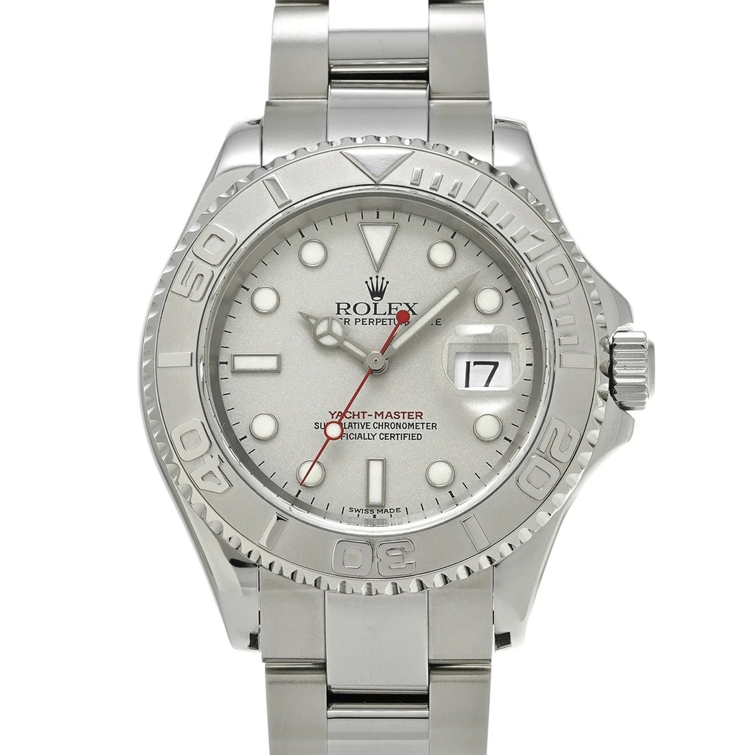 ROLEX YACHT MASTER GRAY WATCH: ROLEX Yacht Master gray Watch Brand: ROLEX Type: Wristwatch Material: Band Material Stainless steel, Case Material Stainless steel Color: Dial Color gray Size: ??Case? H/about 40mm W/about