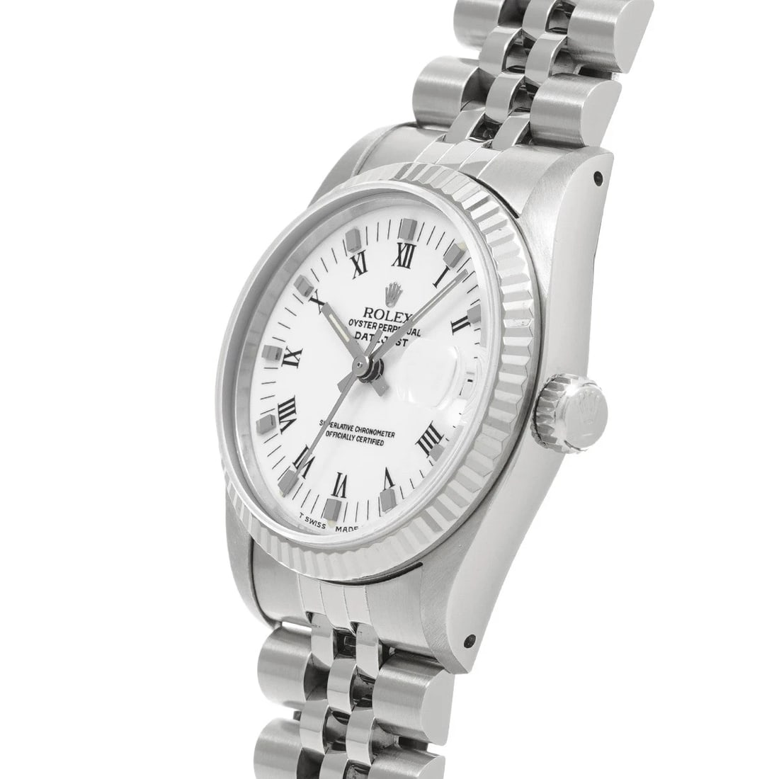 ROLEX DATEJUST WHITE WATCH - 2