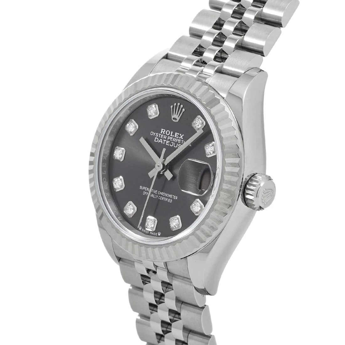 ROLEXDATEJUST GRAY DIAMOND WATCH - 2