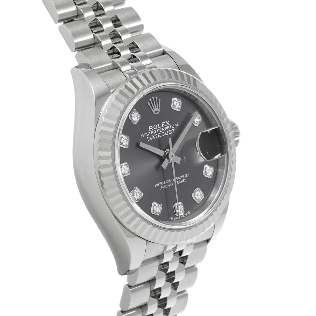 ROLEXDATEJUST GRAY DIAMOND WATCH - 3