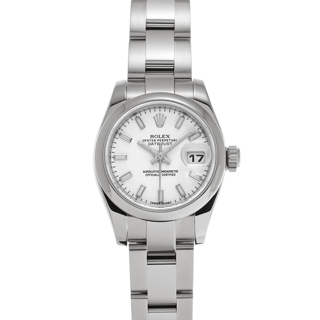 ROLEX DATEJUST WHITE WATCH: ROLEX Datejust white Watch Brand: ROLEX Type: Wristwatch Material: Band Material Stainless steel, Case Material Stainless steel Color: Dial Color white Size: ??Case? H/about 26mm W/about 26mm D/ab