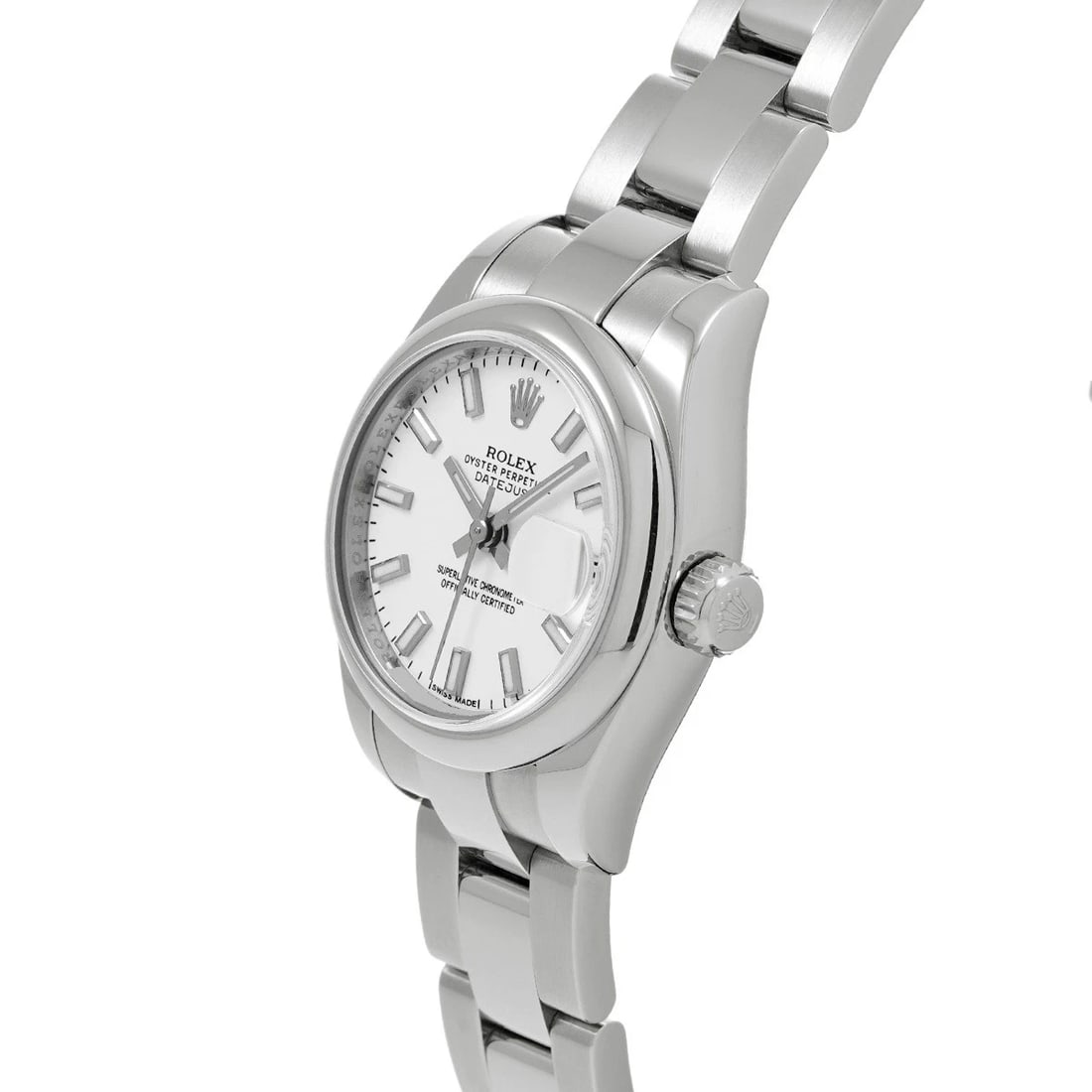 ROLEX DATEJUST WHITE WATCH - 2