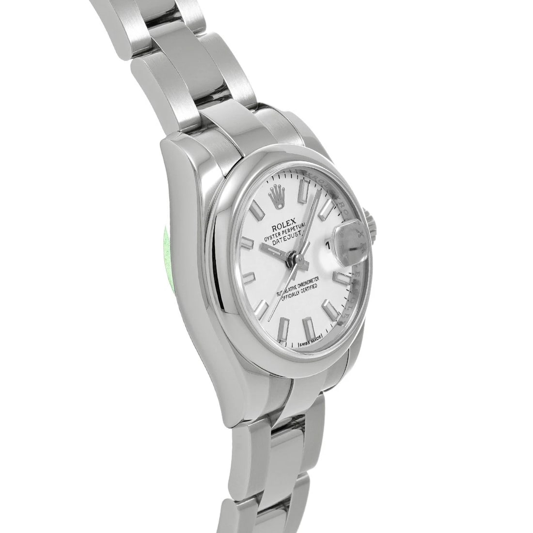 ROLEX DATEJUST WHITE WATCH - 3