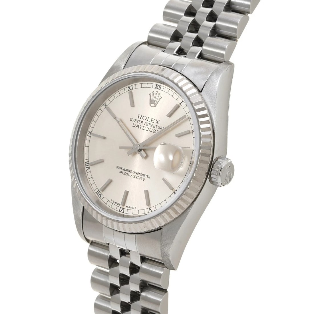 ROLEX DATEJUST SILVER WATCH - 2
