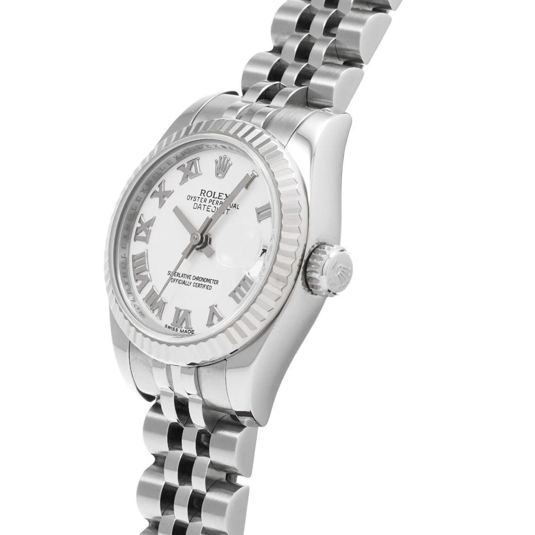 ROLEX DATEJUST WHITE WATCH - 2