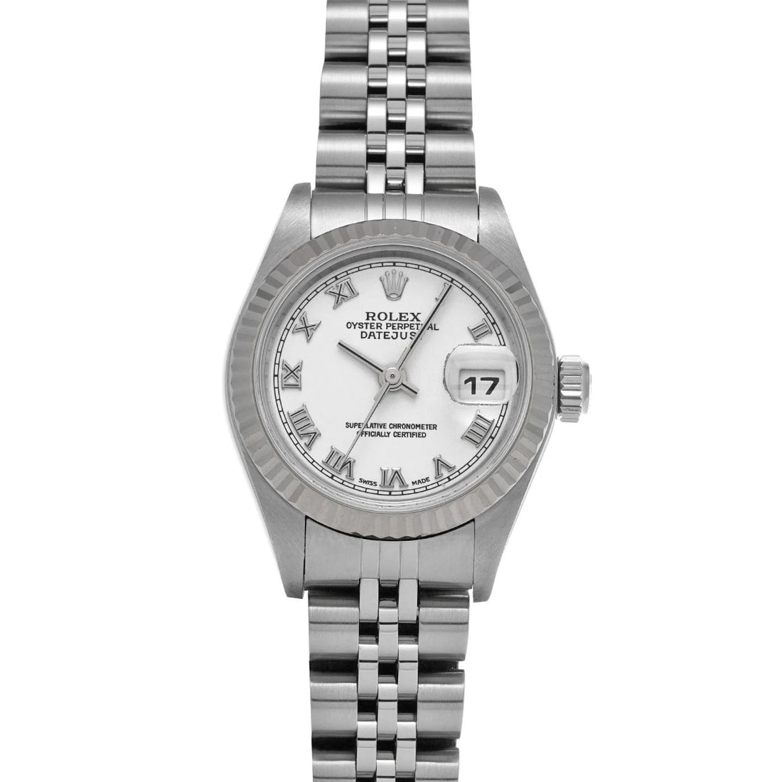 ROLEX DATEJUST WHITE WATCH: ROLEX Datejust white Watch Brand: ROLEX Type: Wristwatch Material: Band Material Stainless steel, Case Material Stainless steel Color: Dial Color white Size: ??Case? H/about 26mm W/about 26mm