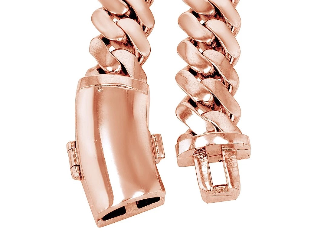 CURB SOLID MIAMI CUBAN LINK CHAIN NECKLACE - 2