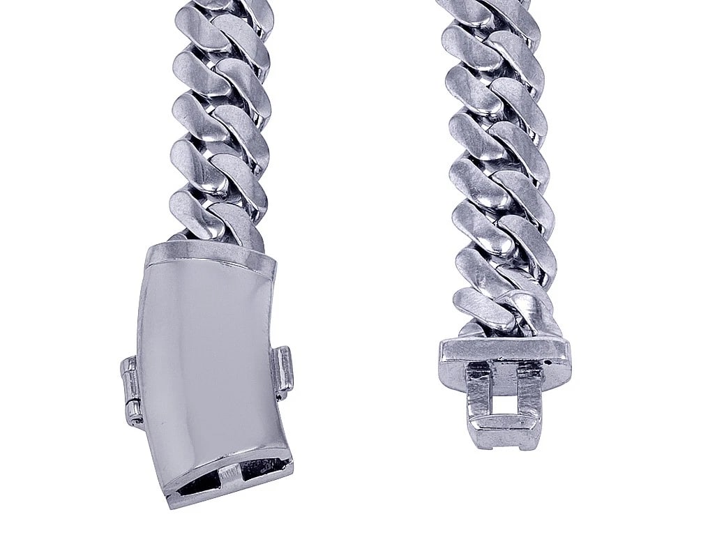 CURB SOLID MIAMI CUBAN LINK CHAIN NECKLACE - 2