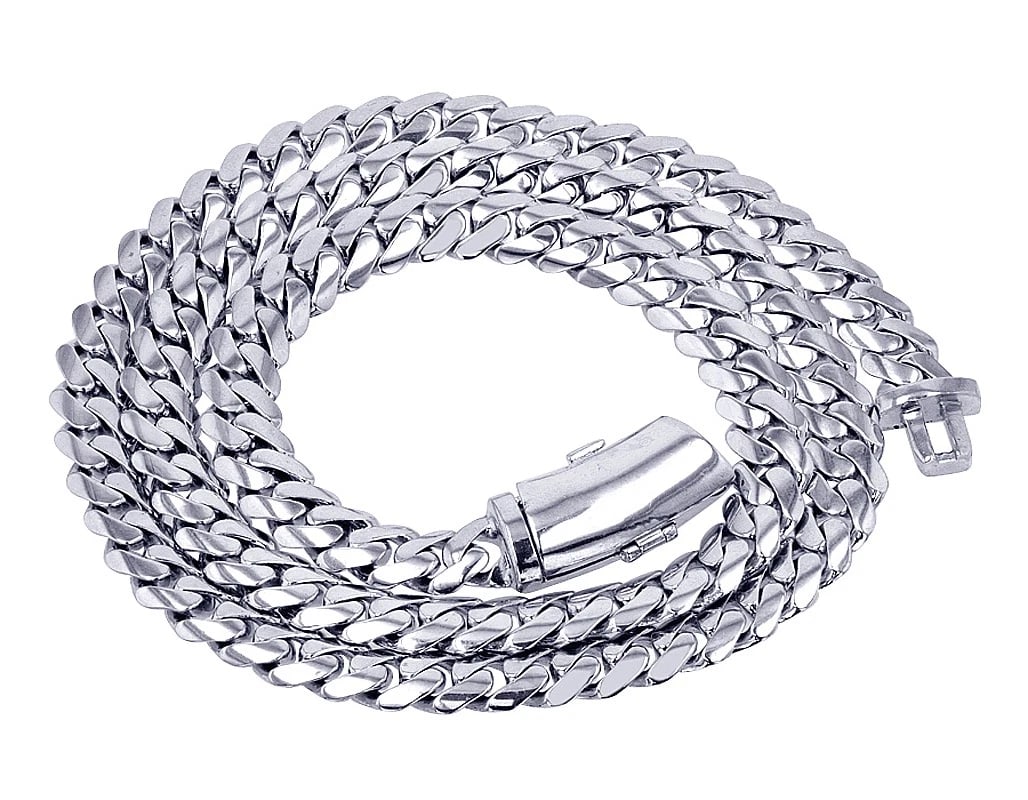 CURB SOLID MIAMI CUBAN LINK CHAIN NECKLACE - 3