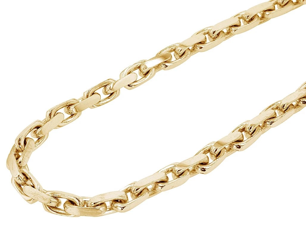 REAL SOLID CABLE HERMES LINK CHAIN NECKLACE: Real Solid Cable Hermes Link Chain Necklace Brand: None Type: Necklace Material: 10k,14k Yellow Gold Color: Yellow Gold Size: Length 18 In-26 In Width 6mm Accessories: None Accessories Not
