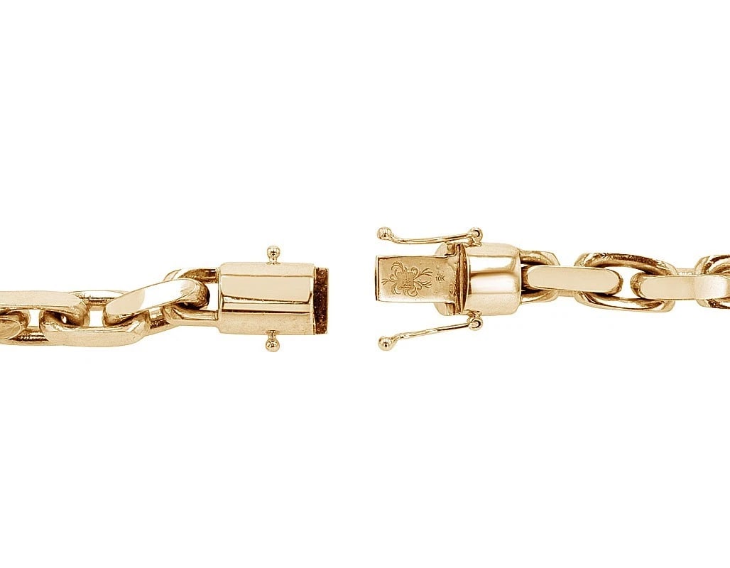 REAL SOLID CABLE HERMES LINK CHAIN NECKLACE - 2