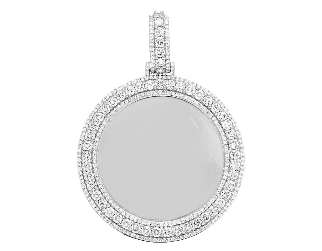 10K GOLD REAL DIAMOND MEMORY FRAME PENDANT: 10K Gold Real Diamond Memory Frame Pendant Brand: None Type: Necklace Material: 10k White Gold Main Stone/Creation Natural Color: White Gold Size: Dimension 2.5 Accessories: None Accessories