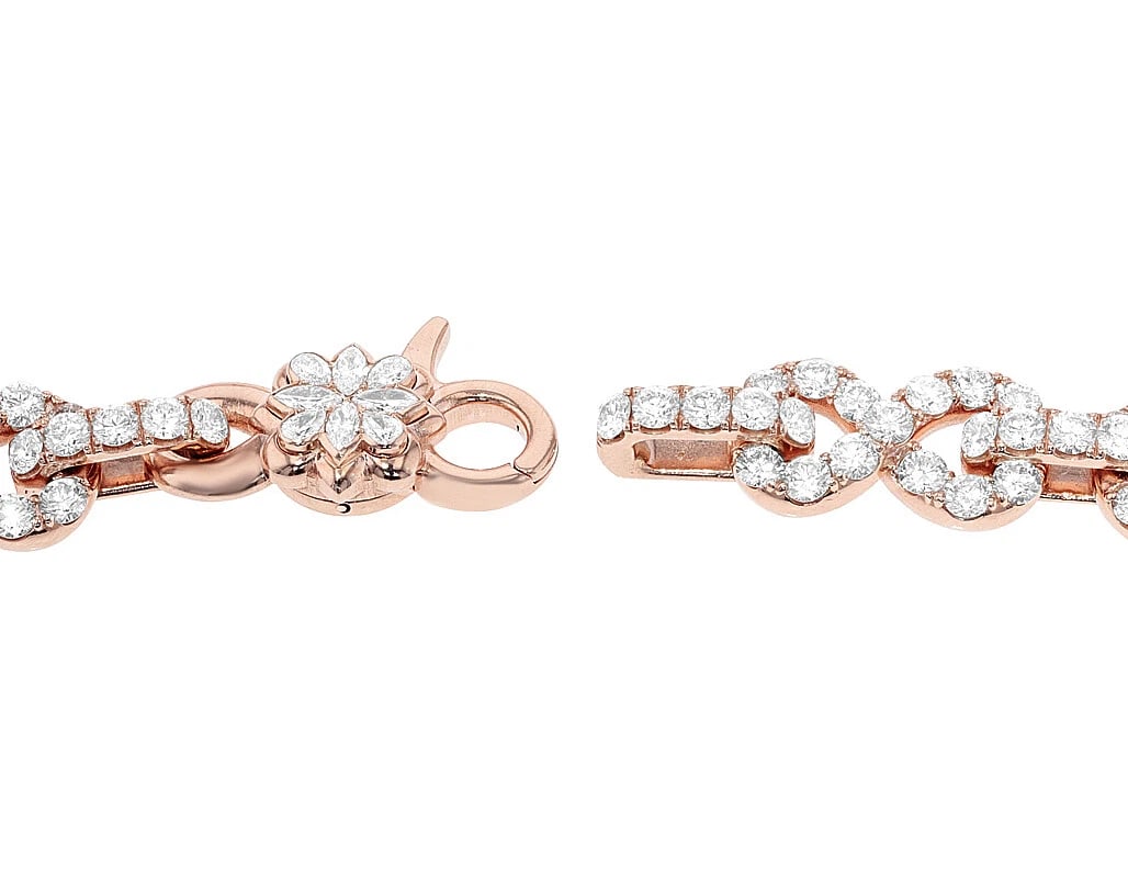 15 POINTER SOLITAIRE REAL DIAMOND INFINITY NECKLACE - 2