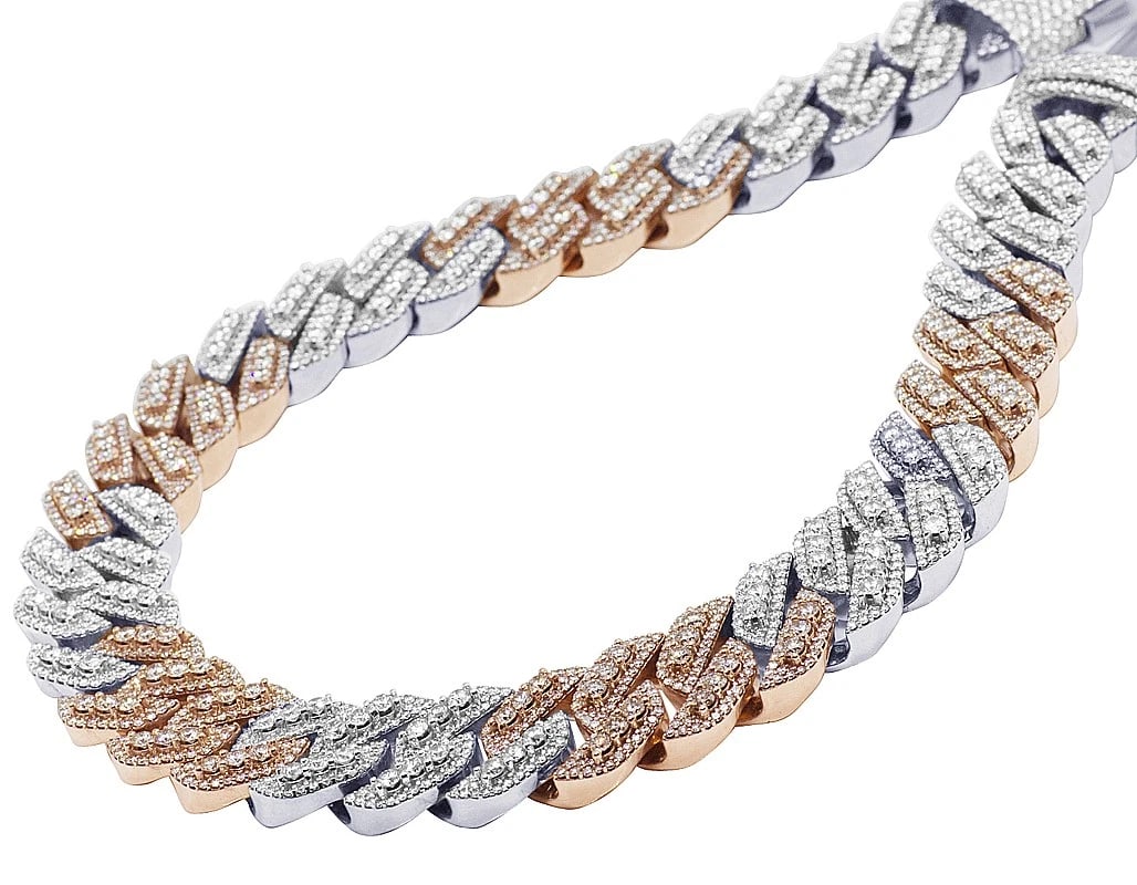 3D CUBAN LINK EGL CERTIFIED REAL DIAMOND 10K GOLD CHAIN: 3D Cuban Link EGL Certified Real Diamond 10K Gold Chain Brand: None Type: Necklace Material: 10k Multi-Tone Gold Main Stone/Creation Natural Color: Multi-Tone Size: Length 21" Width 24MM 