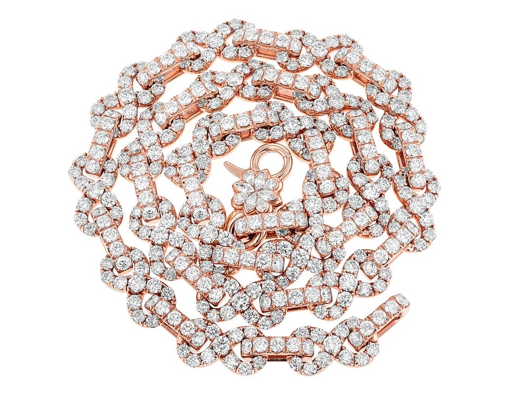 30 POINTER SOLITAIRE REAL DIAMOND INFINITY NECKLACE - 2