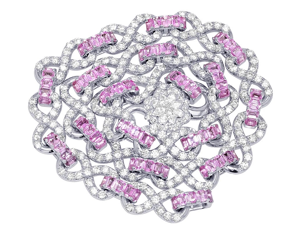 INFINITY LINK 7 POINTER REAL DIAMOND N 25 POINTER NECKLACE - 2