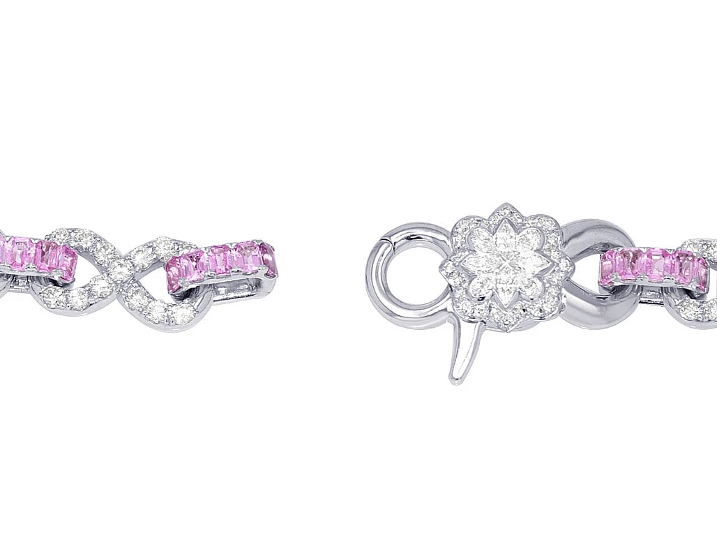 INFINITY LINK 7 POINTER REAL DIAMOND N 25 POINTER NECKLACE - 3