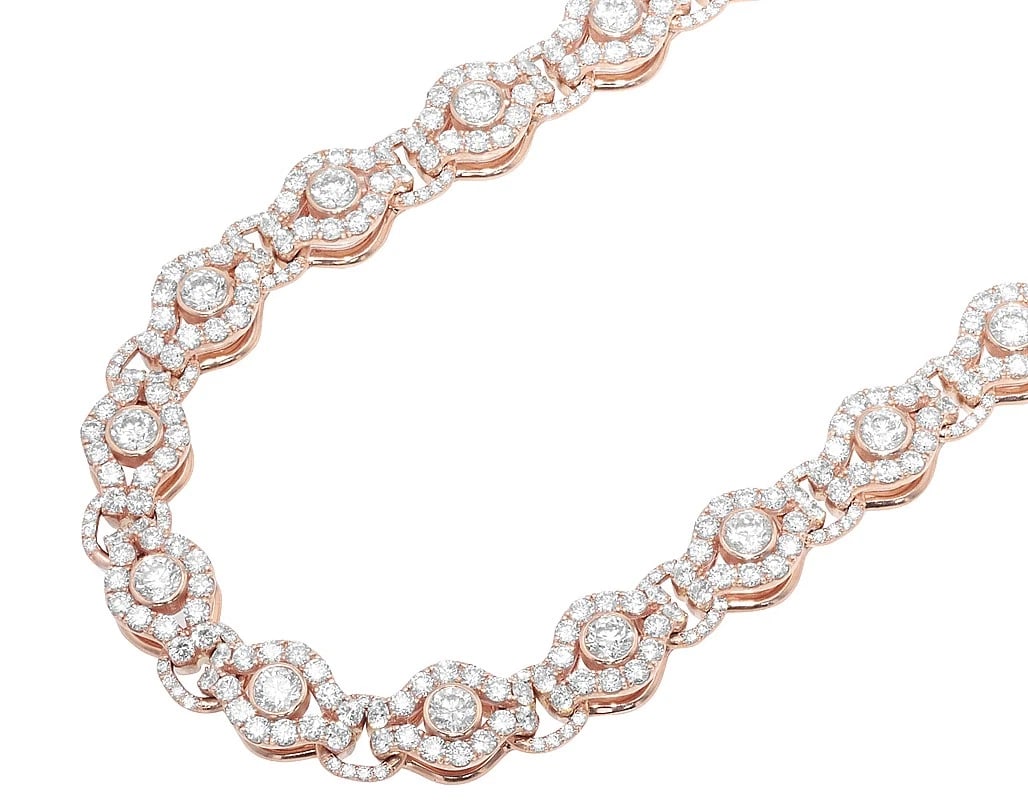 50 PTR SOLITAIRE REAL DIAMOND INFINITY LINK NECKLACE: 50 Ptr Solitaire Real Diamond Infinity Link Necklace Brand: None Type: Necklace Material: 10k Rose Gold Main Stone/Creation Natural Color: Rose Gold Size: Necklace Length 21.5"Width 12.0mm Access