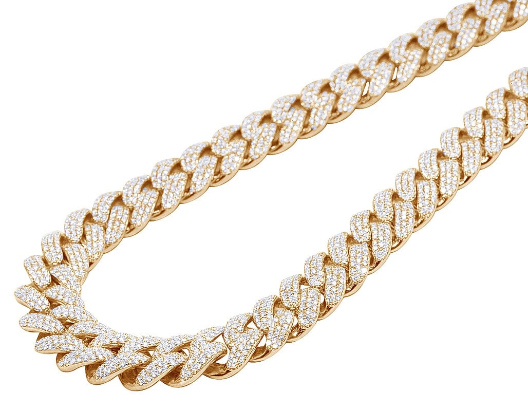 18MM MIAMI CUBAN CERTIFIED REAL DIAMOND 10K ROSE GOLD CHAIN: 18MM Miami Cuban Certified Real Diamond 10K Rose Gold Chain Brand: None Type: Necklace Material: 10K Rose Gold Main Stone/Creation Natural Color: Rose Gold Size: Length 21 in Width18MM Accessorie