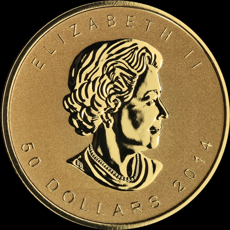 2014 CANADA REVERSE PROOF GOLD - 2