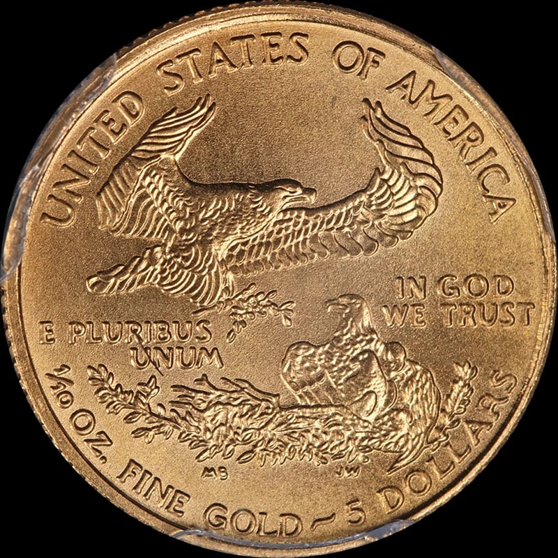 1995 GOLD AMERICAN EAGLE $5 - 2