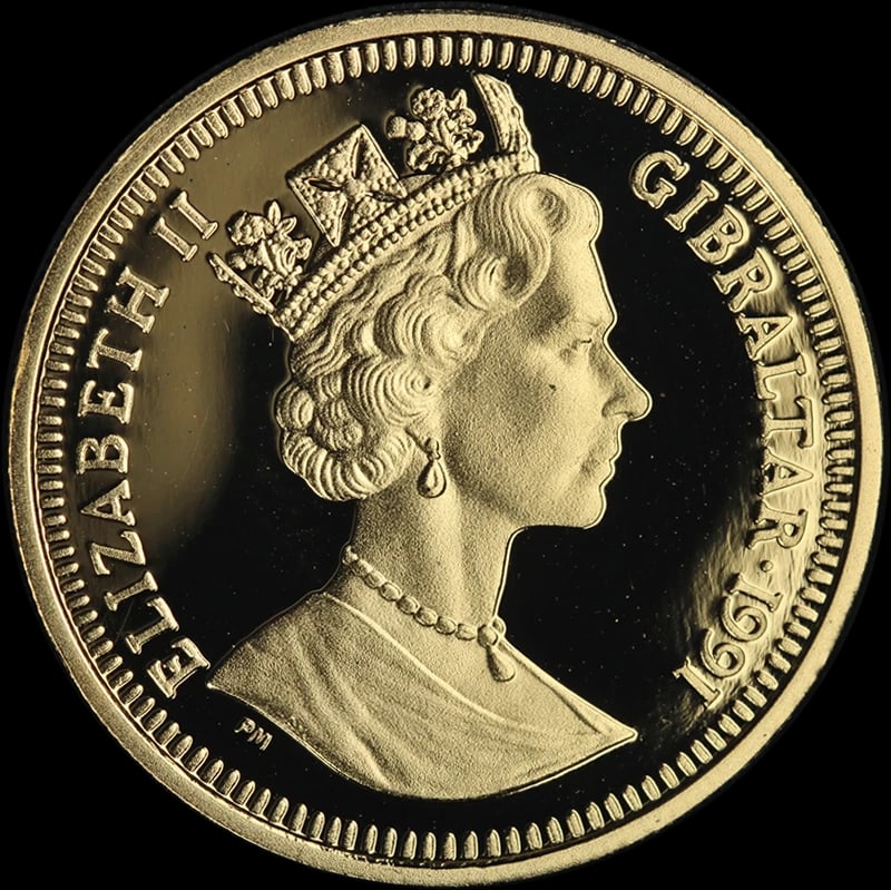 1981 GIBRALTAR GOLD & SILVER PROOF - 4