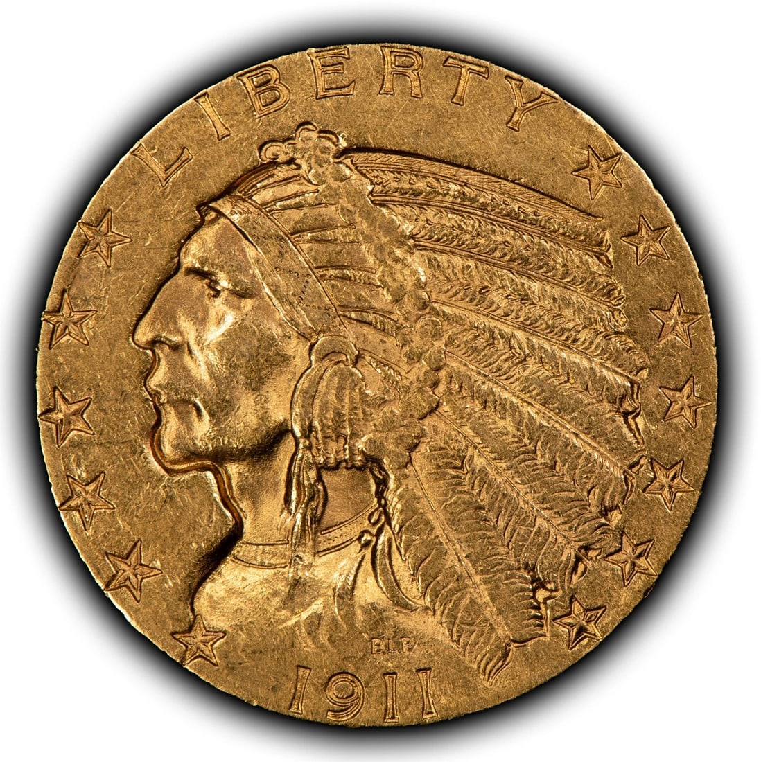 1911 G$5 INDIAN HEAD GOLD HALF EAGLE: 1911 G$5 Indian Head Gold Half Eagle Brand/Mint: U.S. Mint Year: 1911 Fineness: 0.9 Composition: Gold Coin: US Pre-1933 Gold Bullion Denomination: $5 Country of Origin: United States 