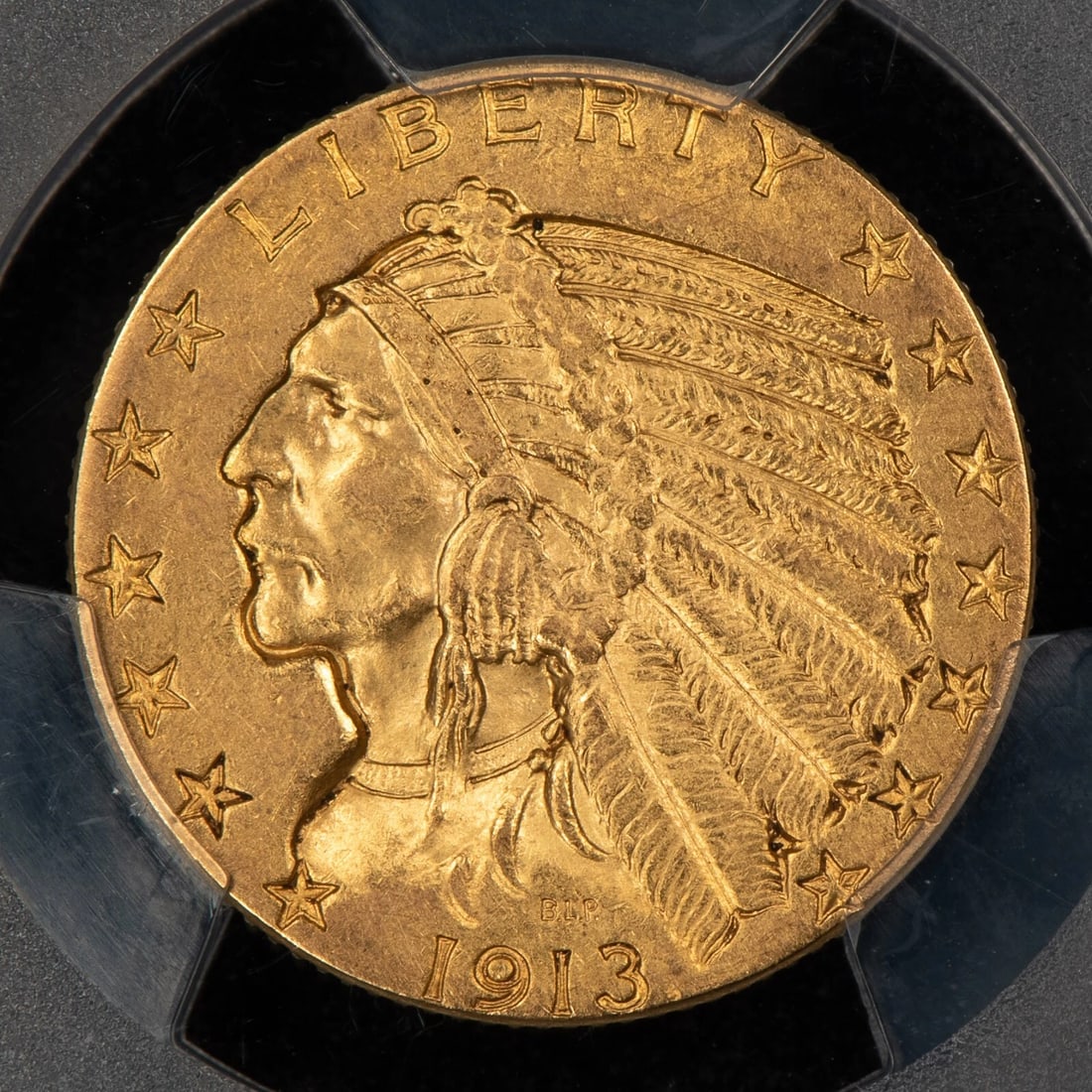 1913 G$5 LIBERTY HEAD GOLD HALF EAGLE: 1913 G$5 Liberty Head Gold Half Eagle Brand/Mint: U.S. Mint Year: 1913 Fineness: 0.9 Composition: Gold Coin: US Pre-1933 Gold Bullion Denomination: $5 Country of Origin: United States