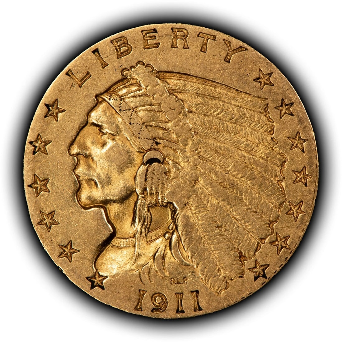1911 G$2.50 INDIAN HEAD GOLD QUARTER EAGLE (1 of 2)
