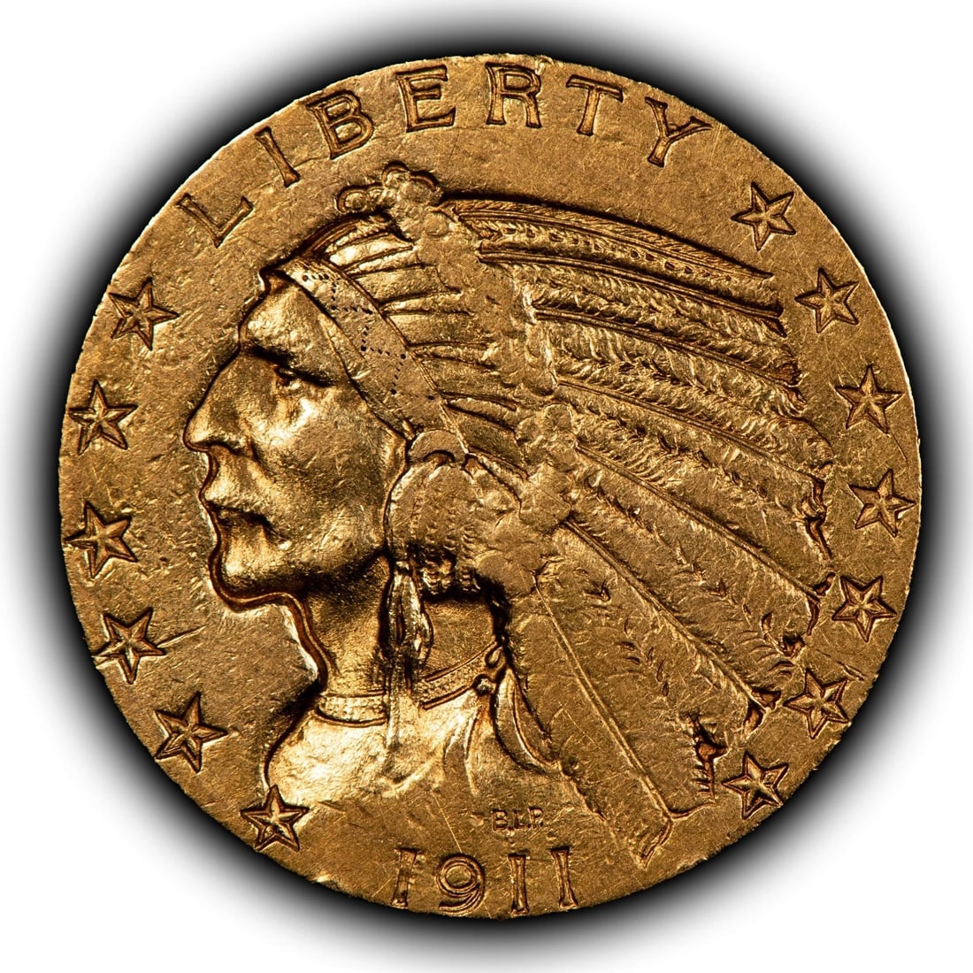 1911-S G$5 INDIAN HEAD GOLD HALF EAGLE (1 of 2)